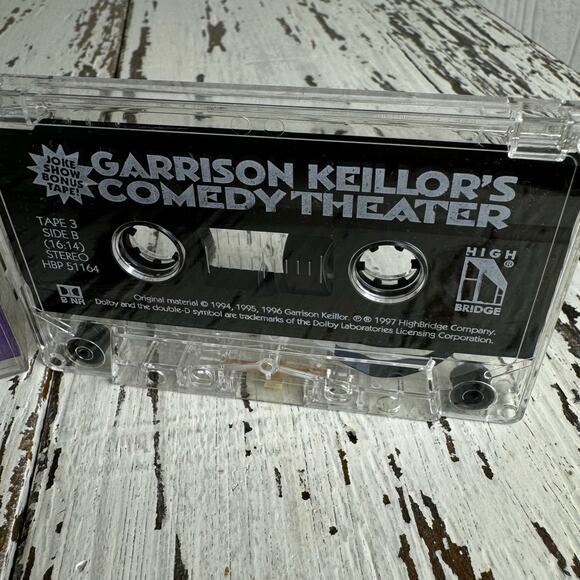 Garrison Keillor Comedy Theater Joke Show Tape 3 High Bridge Cassette Tape Vtg - Picture 7 of 7